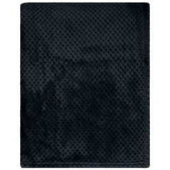 B&M Waffle Fleece Throw - Black 7 B&M Waffle Fleece Throw - Black -Addis Homedecor Store 383147 supersoft waffle fleece throw black 2