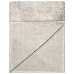 B&M Waffle Throw - Silver 8 B&M Waffle Throw - Silver -Addis Homedecor Store 383149 home collection supersoft waffle throw