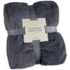 B&M Waffle Throw - Dark Slate -Addis Homedecor Store 383152 supersoft waffle throw dark slate