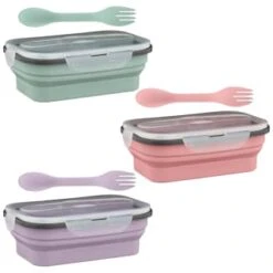 B&M Collapsible Lunch Box - Sage -Addis Homedecor Store 383522 collapsible lunch box 4