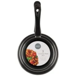 Simply Everyday Sauce Pan Set 3pk -Addis Homedecor Store 383599 3 sauce pan set 2