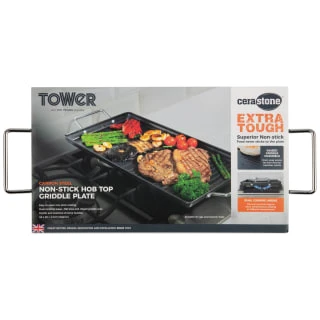 Tower Non-Stick Hob Top Griddle Plate 3 Tower Non-Stick Hob Top Griddle Plate