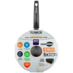 Tower Cerastone Multi-Pan 28cm -Addis Homedecor Store 383608 28cm cerastone multi pan