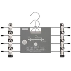 Metal Soft Grip Clip Hangers 4pk