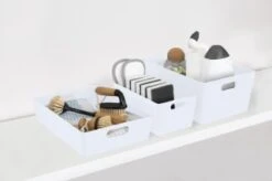 Soho Storage Tub 10 X 30 X 10cm - White -Addis Homedecor Store 384310 384319 384402 soho box white group