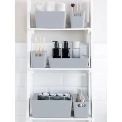 Soho Storage Tray 6 X 25.5 X 17cm - Grey 6 Soho Storage Tray 6 X 25.5 X 17cm - Grey -Addis Homedecor Store 384404 384408 384417 soho box grey group1
