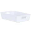Soho Storage Tray 6 X 25.5 X 17cm - White 1 Soho Storage Tray 6 X 25.5 X 17cm - White -Addis Homedecor Store 384407 soho size d box white 6x25 5x17cm