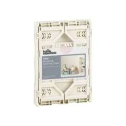 Mini Stacking Fold Flat Crate 22.2 X 15 X 8.7cm - Cream -Addis Homedecor Store 384981 home essebtials mini stacking fold flat crate cream