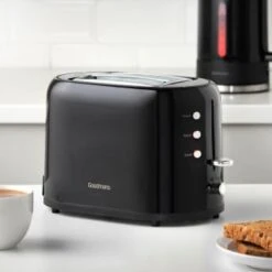 Goodmans Plastic 2 Slice Toaster - Black -Addis Homedecor Store 386701 goodmans plastic 2 slice toaster black 3