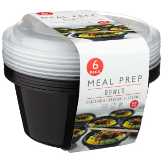 B&M Stackable Meal Prep Bowls 6pk 3 B&M Stackable Meal Prep Bowls 6pk