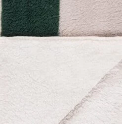 B&M Highland Green Check Sherpa Doublesided Throw -Addis Homedecor Store 388770 highland green check sherpa throw 4