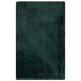 B&M Waffle Throw - Dark Green 4 B&M Waffle Throw - Dark Green - Image 2
