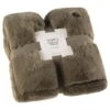 B&M Aspen Faux Fur Throw - Sage -Addis Homedecor Store 388819 aspen faux fur throw sage 4