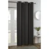 B&M Kent Woven Eyelet Blackout Panel 54 X 86" - Charcoal -Addis Homedecor Store 388869 kent blackout woven panel charcoal