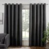B&M Colorado Hopsack Fully Lined Charcoal Eyelet Curtains 90 X 90" 1 B&M Colorado Hopsack Fully Lined Charcoal Eyelet Curtains 90 X 90" -Addis Homedecor Store 388905 388906 388907 388908 388909 colorado eyelet curtain charcoal 4