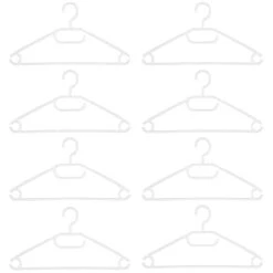 B&M Swivel Hook Hangers 8pk - White 7 B&M Swivel Hook Hangers 8pk - White -Addis Homedecor Store 389279 home organisation 8pk swivel hook hangers white 2