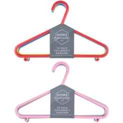 B&M Children's Hangers 10pk - Pastel -Addis Homedecor Store 389289 home organisation co 10pk childrens hangers main