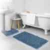 B&M Noodle Bath Mat Set - Blue 2 B&M Noodle Bath Mat Set - Blue -Addis Homedecor Store 389587 beldray noodle bath mat set blue 3