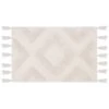 B&M Diamond Flatweave Bath Mat - Cream