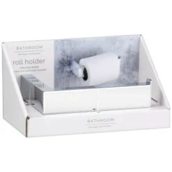 B&M Chrome Fitted Toilet Roll Holder -Addis Homedecor Store 389952 chrome fitted roll holder 5