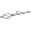 B&M Small Silver Twist Curtain Pole 122-213cm -Addis Homedecor Store 390200 silver small twist pole 3