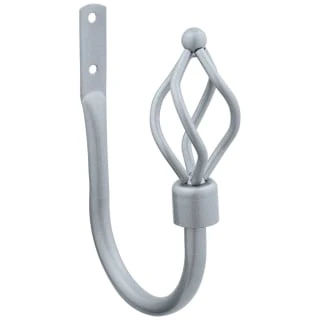 B&M Small Silver Twist Curtain Hold Backs 2pk 4 B&M Small Silver Twist Curtain Hold Backs 2pk - Image 2