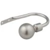 B&M Matt Satin Silver Orb Curtain Hold Backs 2pk -Addis Homedecor Store 390224 matt satin silver orb pair holdbacks1