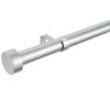 B&M Shiny Nickle Stud End Curtain Pole 70 - 120cm -Addis Homedecor Store 390227 390228 shiny nickle stud end curtain pole 1
