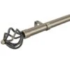 B&M Antique Brass Mace Curtain Pole 120 - 220cm -Addis Homedecor Store 390233 390234 antique brass mace cage pole 3