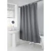 B&M Mono Jacquard Shower Curtain - Grey -Addis Homedecor Store 390593 mono jacquard shower curtain grey