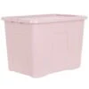 B&M Storage Box With Lid 80L - Dusty Pink -Addis Homedecor Store 391383 dusty pink 80l storage box and lid 3