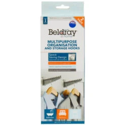 Beldray Multi-Purpose Organisation Hooks 2pk -Addis Homedecor Store 392146 beldray 2 pack multipurpose organisation and storage hooks 5