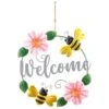 B&M Welcome Metal Wreath - Bee 2 B&M Welcome Metal Wreath - Bee -Addis Homedecor Store 392755 welcome wreath bee