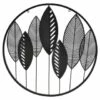 B&M Round Leaf Metal Wall Art