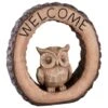 B&M Welcome Owl Garden Ornament -Addis Homedecor Store 392844 welcome owl ornament