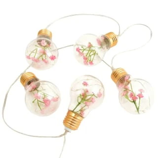 10 Solar Floral Lightbulb String Lights 4 10 Solar Floral Lightbulb String Lights - Image 2