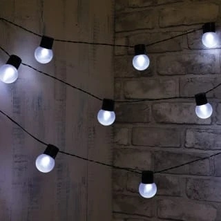 10 Solar Frosted Bulb String Lights 3 10 Solar Frosted Bulb String Lights