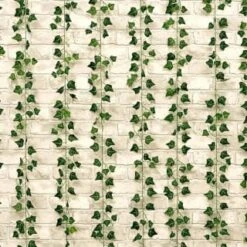 Solar Powered Artificial Ivy Leaf Curtain 180 X 180cm -Addis Homedecor Store 392924 180x180cm solar artificial ivy leaf curtain 2