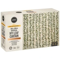 Solar Powered Artificial Ivy Leaf Curtain 180 X 180cm -Addis Homedecor Store 392924 180x180cm solar artificial ivy leaf curtain 5