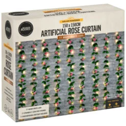 Artificial Rose Solar Curtain -Addis Homedecor Store 392925 150x150cm artificial rose solar curtain 3