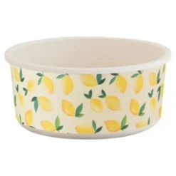 B&M Round Tubs 2pk - Lemons -Addis Homedecor Store 392928 2pk reuse and repurpose round tubs lemon 2