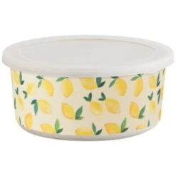 B&M Round Tubs 2pk - Lemons -Addis Homedecor Store 392928 2pk reuse and repurpose round tubs lemon 4