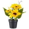 B&M Sunflower Plant Pot -Addis Homedecor Store 392959 sunflower