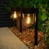 Monaco Solar Powered Post Lights 2pk 2 Monaco Solar Powered Post Lights 2pk -Addis Homedecor Store 392976 2 pack monaco solar powered post lights