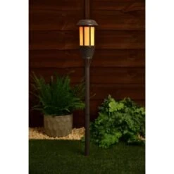 Solar Powered Flame Effect Tiki Torch -Addis Homedecor Store 392994 solar powered flame effect tiki torch 3