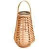 Small Solar Powered Natural Lantern -Addis Homedecor Store 393062 solar powered natural lantern with flickering warm white led 2