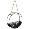 B&M Urban Eden Round Hanging Planter - Black -Addis Homedecor Store 393068 urban eden round hanging black planter