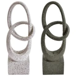 B&M Solar Sculpture With Micro LED - Light Grey -Addis Homedecor Store 393079 solar sculpture with micro leds group