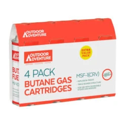 Outdoor Adventure Butane Gas Cartridges 4pk -Addis Homedecor Store 393129 4pk outdoor adventure butane gas cartridges