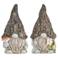 B&M Solar Rustic Gonk Gnome Ornament - Mushroom -Addis Homedecor Store 393242 solar rustic gonk gnome ornament group